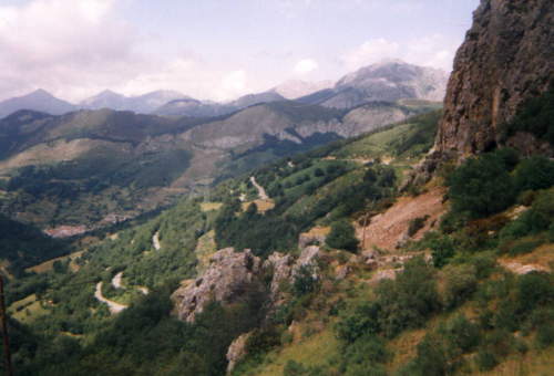Berge bei Llanes, Asturien