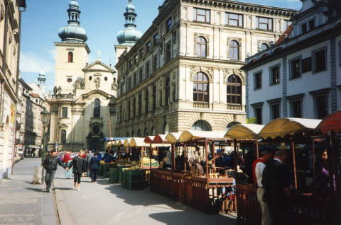 Strassenmarkt, Prag, Tschechien